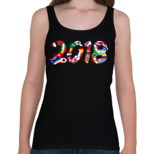 PRINTFASHION Foci VB 2018 - Női atléta - Fekete női trikó