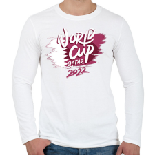 PRINTFASHION Foci VB Qatar 2022 - Férfi hosszú ujjú póló - Fehér férfi póló