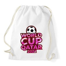 PRINTFASHION Foci világbajnokság Qatar 2022 - Sportzsák, Tornazsák - Fehér tornazsák
