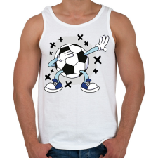 PRINTFASHION Focilabda - Férfi atléta - Fehér atléta, trikó