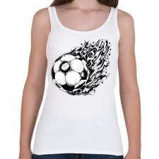 PRINTFASHION Focilabda  - Női atléta - Fehér női trikó