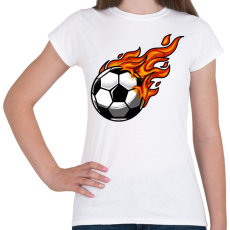 PRINTFASHION Focilabda  - Női póló - Fehér