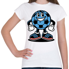 PRINTFASHION Focilabda - Női póló - Fehér női póló