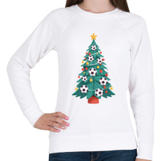 PRINTFASHION Focis karácsonyfa - Női pulóver - Fehér