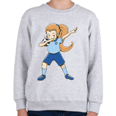 PRINTFASHION Focista csaj - Gyerek pulóver - Sport szürke