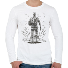 PRINTFASHION Focista - Férfi hosszú ujjú póló - Fehér