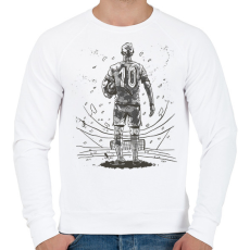 PRINTFASHION Focista - Férfi pulóver - Fehér