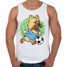 PRINTFASHION Focista kutya - Férfi atléta - Fehér