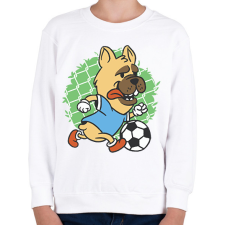 PRINTFASHION Focista kutya - Gyerek pulóver - Fehér gyerek pulóver, kardigán