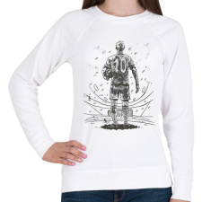 PRINTFASHION Focista - Női pulóver - Fehér női pulóver, kardigán