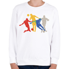 PRINTFASHION Focisták  - Gyerek pulóver - Fehér gyerek pulóver, kardigán
