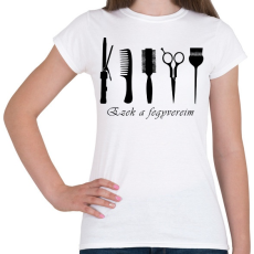 PRINTFASHION Fodrász fegyverek - Női póló - Fehér