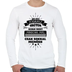 PRINTFASHION Fodrász - Férfi hosszú ujjú póló - Fehér