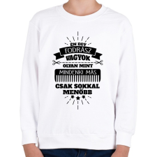 PRINTFASHION Fodrász - Gyerek pulóver - Fehér gyerek pulóver, kardigán