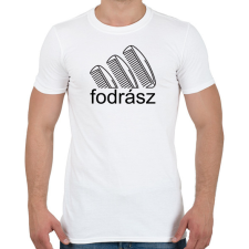 PRINTFASHION Fodrász - márka - Férfi póló - Fehér férfi póló