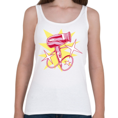 PRINTFASHION Fodrász - Női atléta - Fehér