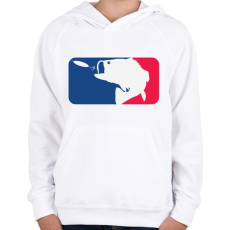 PRINTFASHION Fogd ki!  - Gyerek kapucnis pulóver - Fehér