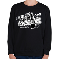 PRINTFASHION Fogd meg a söröm - Gyerek pulóver - Fekete