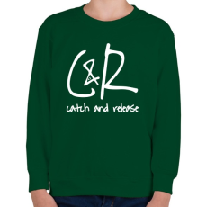 PRINTFASHION Fogd meg és engedd vissza - Gyerek pulóver - Sötétzöld