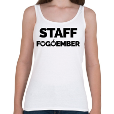 PRINTFASHION Fogóember Staff - Női atléta - Fehér női trikó