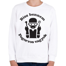 PRINTFASHION Fogorvos vagyok - Gyerek pulóver - Fehér