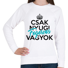 PRINTFASHION Fogorvos vagyok! - Női pulóver - Fehér női pulóver, kardigán