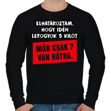 PRINTFASHION Fogyókura - Férfi pulóver - Fekete férfi pulóver, kardigán