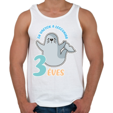 PRINTFASHION Fókás szülinap - Férfi atléta - Fehér atléta, trikó