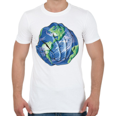 PRINTFASHION Föld napja - Férfi póló - Fehér