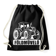 PRINTFASHION Földművelő - Sportzsák, Tornazsák - Fekete tornazsák