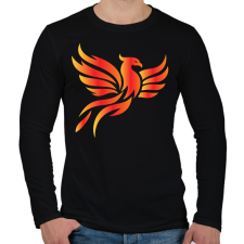 PRINTFASHION Főnix - Férfi hosszú ujjú póló - Fekete férfi póló