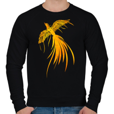 PRINTFASHION Főnix  - Férfi pulóver - Fekete férfi pulóver, kardigán