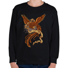 PRINTFASHION Főnix - Gyerek pulóver - Fekete