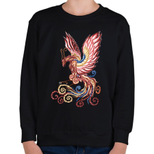 PRINTFASHION Főnix  - Gyerek pulóver - Fekete gyerek pulóver, kardigán