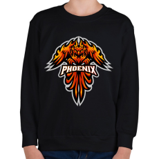 PRINTFASHION főnix  - Gyerek pulóver - Fekete