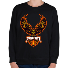 PRINTFASHION Főnix  - Gyerek pulóver - Fekete gyerek pulóver, kardigán