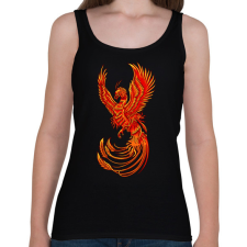 PRINTFASHION Főnix  - Női atléta - Fekete női trikó