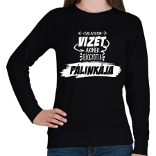 PRINTFASHION Fontos pálinka infó! - Női pulóver - Fekete női pulóver, kardigán