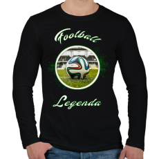 PRINTFASHION football legenda - Férfi hosszú ujjú póló - Fekete