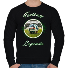 PRINTFASHION football legenda - Férfi pulóver - Fekete