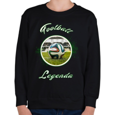 PRINTFASHION football legenda - Gyerek pulóver - Fekete