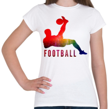 PRINTFASHION FOOTBALL - Női póló - Fehér női póló