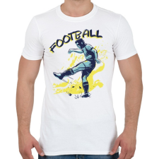 PRINTFASHION Football sport - Férfi póló - Fehér férfi póló