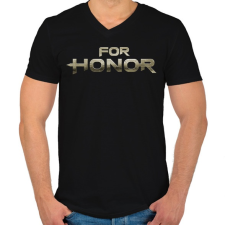 PRINTFASHION For Honor - Férfi V-nyakú póló - Fekete férfi póló