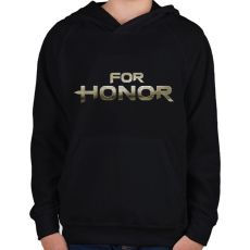 PRINTFASHION For Honor - Gyerek kapucnis pulóver - Fekete