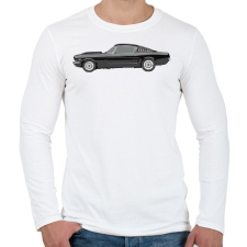 PRINTFASHION Ford Mustang - Férfi hosszú ujjú póló - Fehér férfi póló