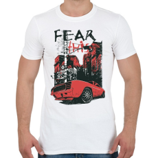 PRINTFASHION Ford Mustang - Férfi póló - Fehér