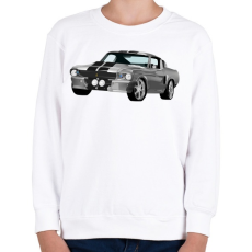 PRINTFASHION Ford Mustang - Gyerek pulóver - Fehér
