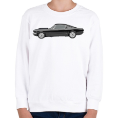 PRINTFASHION Ford Mustang - Gyerek pulóver - Fehér