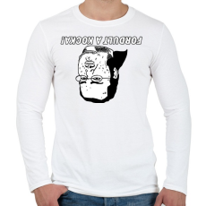 PRINTFASHION Fordult a kocka. - Férfi hosszú ujjú póló - Fehér